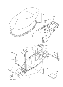 XC125E Сиденье