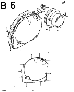 GS1000 Crankcase rh cover
