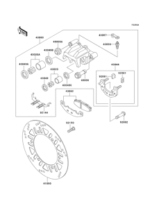 EX250 Front brake(f18 / f19)