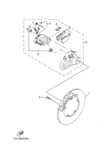 MT03 Задний суппорт