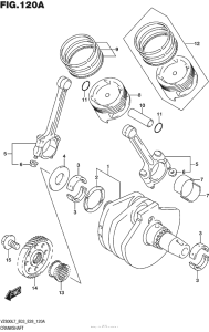 VZ800 Коленвал