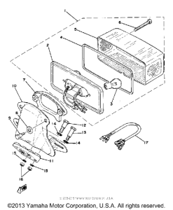 XS400-2E - 1978 Задний фонарь