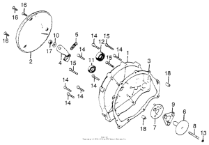 CB750 Кожух сцепления