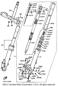 FJ1100L Передняя вилка