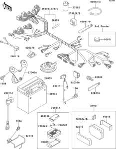 ZX750 Chassis electrical equipment(1 / 2)