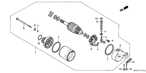 CB450S Стартерный мотор