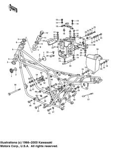 KZ900 Frame / frame fittings