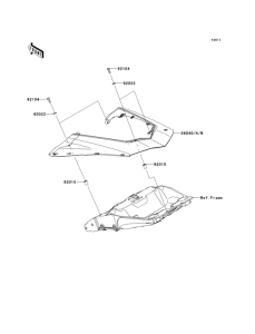 ZX1000 Боковые обтекатели