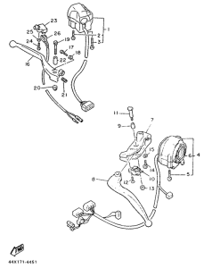 XJ900 Handle switch. lever
