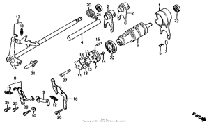 CB650 Вилка переключения передач