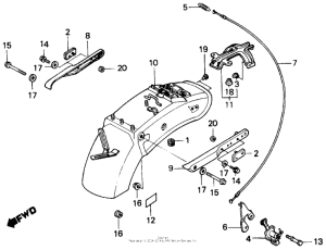 VT800 Задний бампер