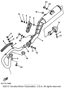 TW200A Выхлопная система