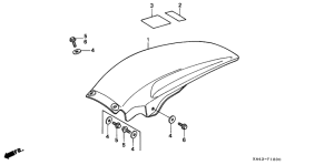 CR250R Заднее крыло