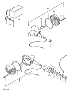 TS250 Поворотники