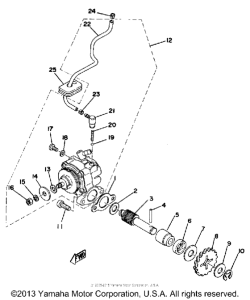 TY250D Масляный насос
