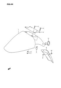 GSX1100 Переднее крыло