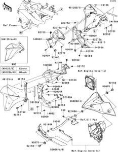 ZR800 Обтекатель нижний