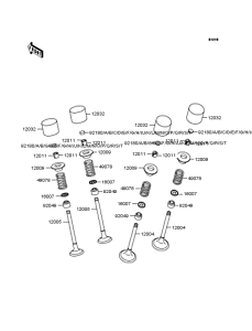 ZR400 Rocker arms / valves