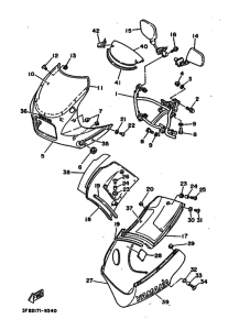 RZ350 RZ350A Cowling comp