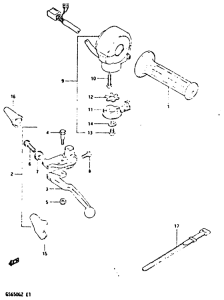 GS650 Left handle switch