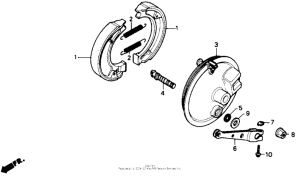 CR80R Front brake panel 85