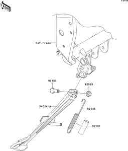 ZR750 Подножка