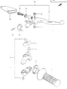 RM465 Right handle switch