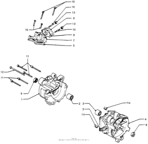 PA50 Crankcase + inlet pipe