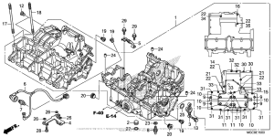 CB1100 (ABS) Картер двигателя
