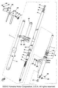 DT100D Передняя вилка
