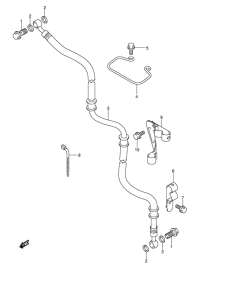 AN400 Передние тормозные трубки