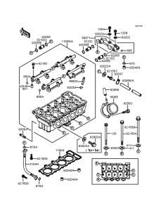 ZX400 Головка цилиндров