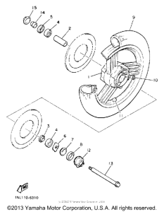 XVZ13DD Переднее колесо