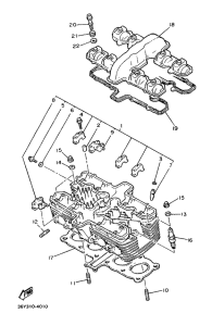FJ1200 Головка цилиндров