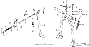 CB750 Main stand + side stand