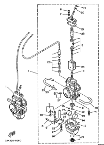 TZ250U Карбюратор