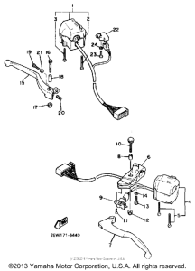 FZ600TC Рулевые переключатели