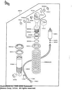 KX125 Абсорбер удавный в сборе задний