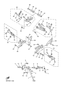 YZF-R6 Stand. footrest