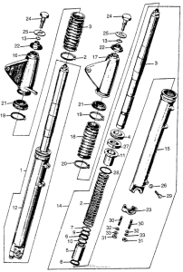 CL77 Передняя вилка 2
