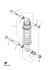 FZ6SW FZS6W Задняя подвеска
