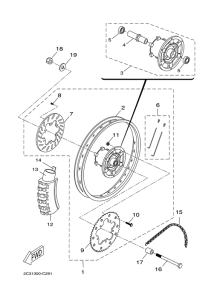 DT50R Переднее колесо