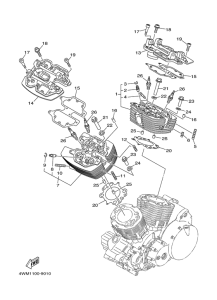 XV1600A Головка цилиндров