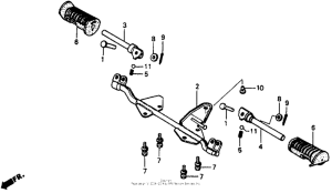 CT70 Подножки