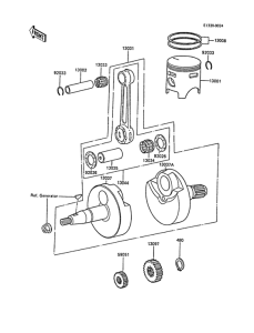 Коленвал и поршни