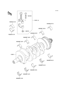 ZX636 Коленвал