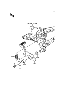 ZR800 Педаль тормоза