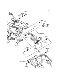 KLE650 Подвеска  /  амортизатор
