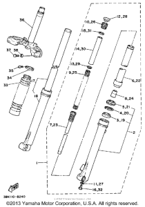 DT50A Передняя вилка