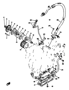 SR500 Oil pump. oil cleaner